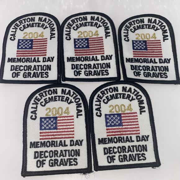 BSA Calverton National Cemetery Memorial Day Decoration Of Graves 2004 Patch New - Picture 3 of 3
